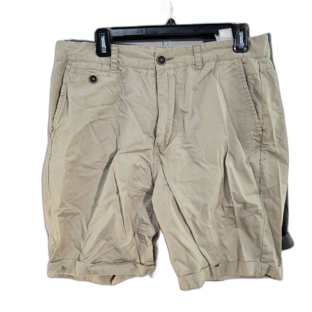 Bundle of x2 Springfield Cream & Gray 100% Cotton Shorts Men's Size 42